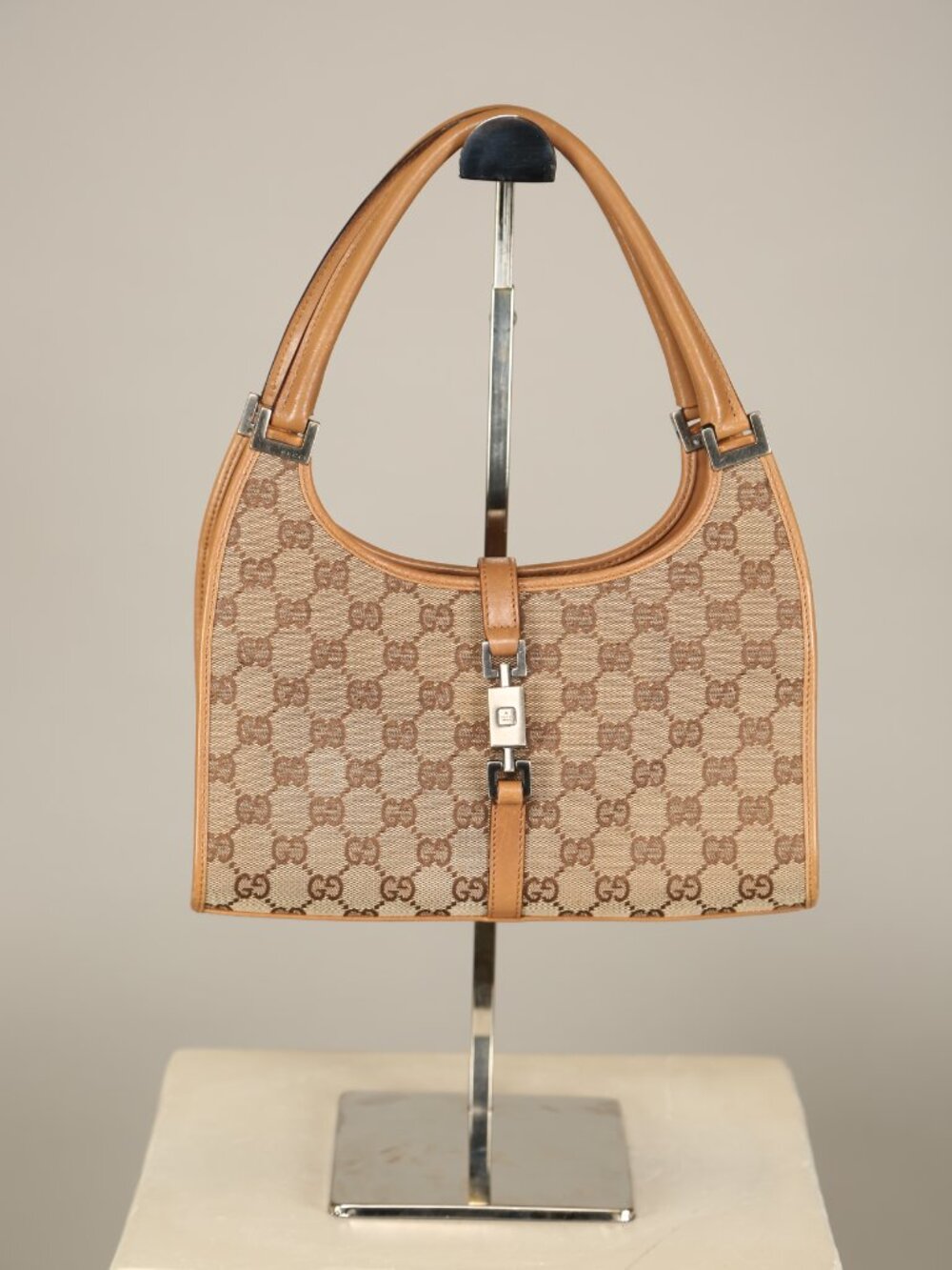 GUCCI GG Jackie Canvas Bag